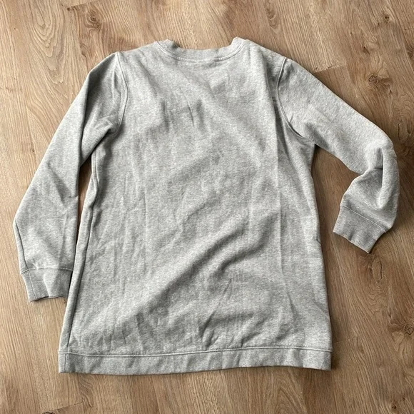 Old Navy Maternity Cross-Front Nursing Sweatshirt, Large, Grey - Picture 4 of 4